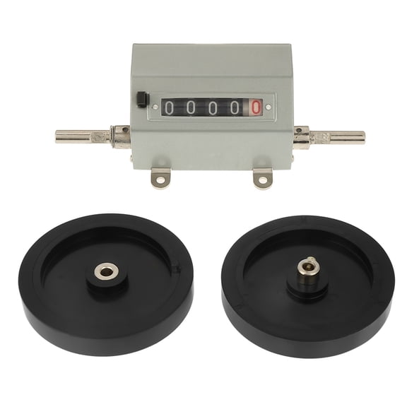 NFTIGB Rolling Wheel 5 Digits 0-9999.9 Length Counter Max Speed 350RPM Grey Reset Dimensional Measurement Gauge