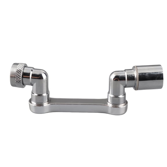 NFTIGB Rotating Faucet Extender 1080 Degree Universal Mechanical Arm Nozzle Aerator for Kitchen Sink, Brass