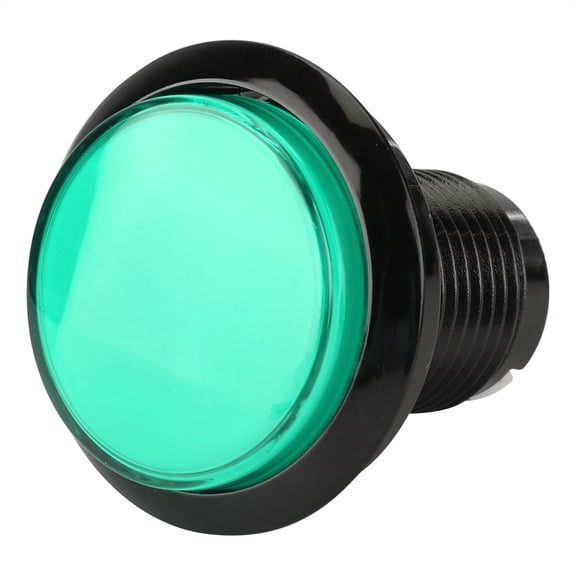 NFTIGB Round LED Lamp Illuminated Large Arcade Machine Button Part Green For Custom Video Gaming Cabinets And Retro Console Rebuilds With Microswitch Included High Quality Reliable Design DIY