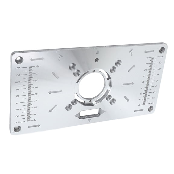NFTIGB Router Table Insert Plate, Aluminum Alloy Woodworking Bench Plate for Trimming Machine Flip Board, 4.7 x 9.3 inches / 120 x 235 mm