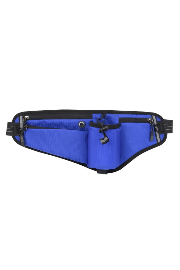 Running Belt Waist Pack Adjustable Hydration Bag with Water Bottle Holder for Runners Men Women, Sky Blue (10.63 inches / 27 cm)