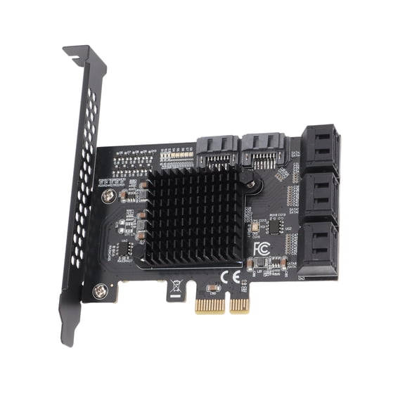 NFTIGB SATA PCIE Card Built in PCI-E 1X Interface 8xSATA3.0 Output Interfaces Expansion Cards for Win 10[cite: 1]