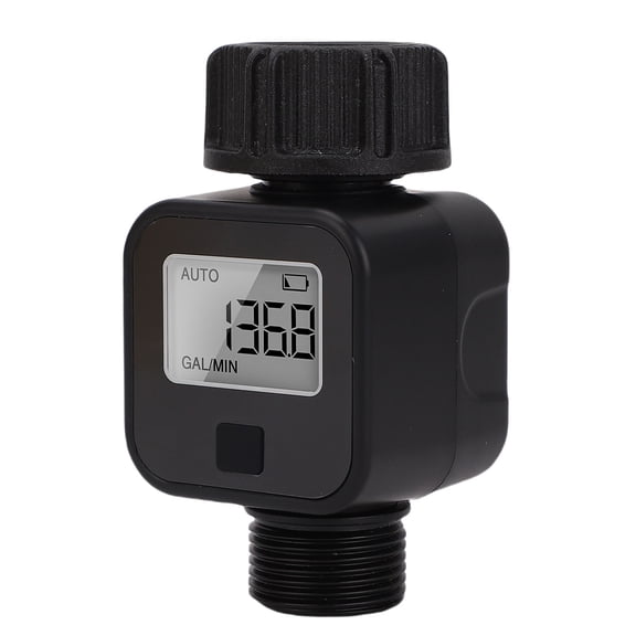 NFTIGB SGS05 Digital Waterflow Meter 3/4in Thread IPX5 Waterproof Measurement for Garden Hose RV