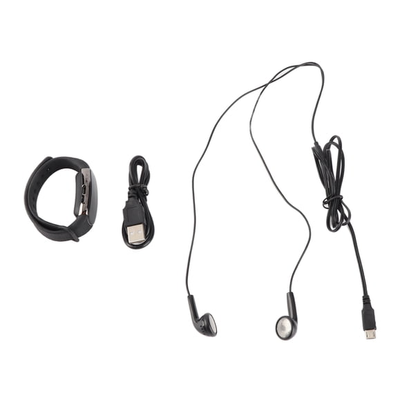 NFTIGB SK-503 16GB Digital Voice Recorder Bracelet with 0.96-inch Screen, Voice Activated, 72-Hour Storage, MP3 Player, Password Protection for Lectures, Meetings, and Interviews, Black