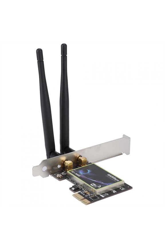 SU N600 PCI-E Desktop Computer High Speed Wireless Network Card for Windows Advanced 11N Technology Dual Band 2.4GHz 5GHz Stable Signal Connection Easy Installation
