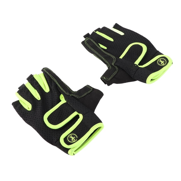 NFTIGB Sailing Gloves 3/4 Short Finger Breathable Multifunctional Fitness Workout Gloves for Men and Women, Cycling Fishing Kayaking Climbing MTB Bike Gloves, Green M (11.02 inches / 28 cm)