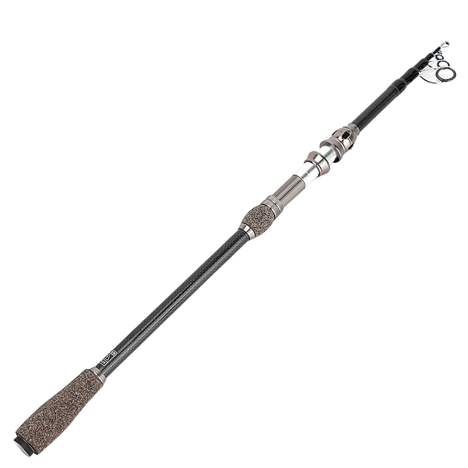 NFTIGB Sea Fishing Rod Short Section Carbon Fiber Stretchable Telescopic Fishing Pole Lure Accessories 1.8m / 5.9ft for Freshwater and Saltwater Angling Lightweight Portable Travel Gear
