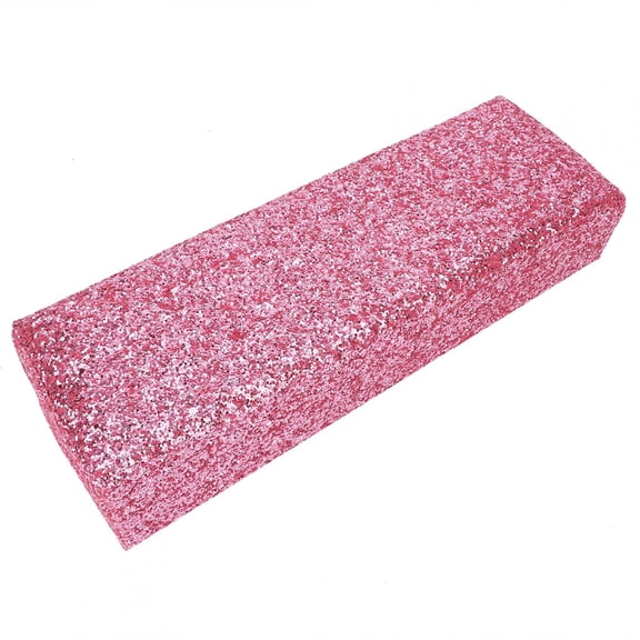 NFTIGB Shinning Sequins Nail Art Table Mat Cushion Pad Hand Rest Pillow Manicure Tool Soft Support Holder for Salon Home Pink 11.81 inches / 30.0 cm