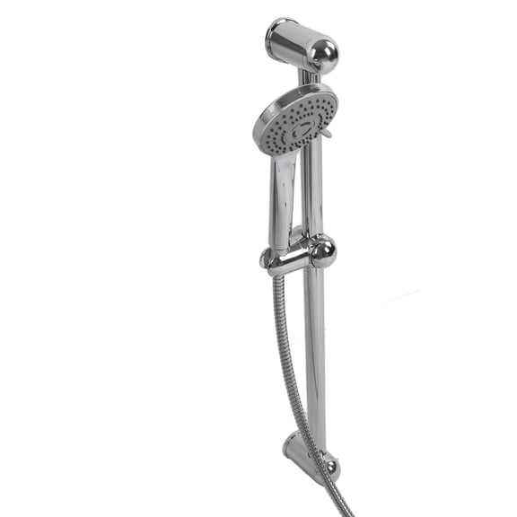 NFTIGB Shower Slide Rail Set 360 Rotation Adjustable Height with 59 inches / 1.5m Hose G1/2 304 Stainless Steel for Home Bathroom