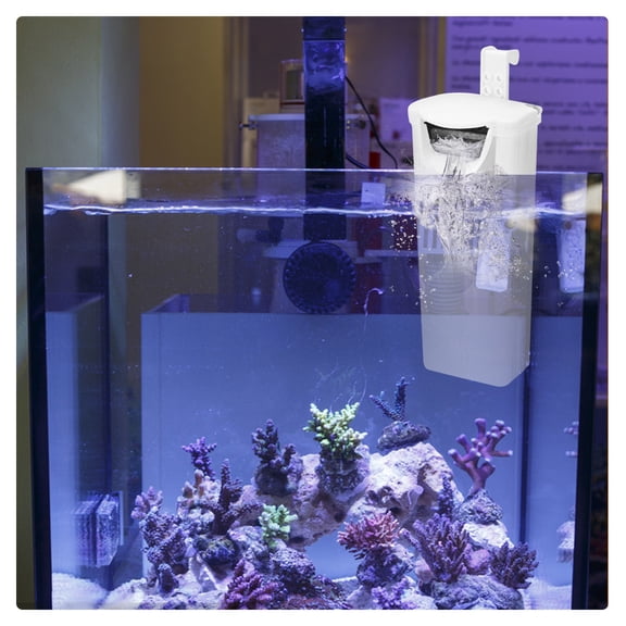 NFTIGB Silent Internal Aquarium Filter 7.09 inches / 18.00 cm Waterfall Turtle Low Level Water Pump Filtration for Small Fish Tank