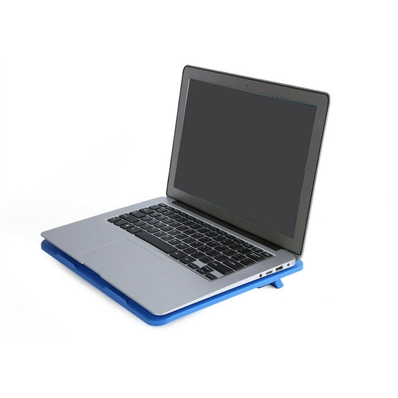 NFTIGB Silent Laptop Cooler Cooling Pad Base Built-in Big Fan Single USB Port Ergonomic Stand Metal Mesh Air-Cooled for 14 Inches / 35.5 cm or Below Notebook, Blue