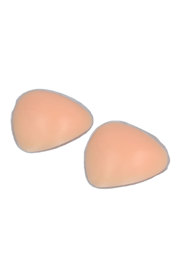Silicone Bra Inserts Extra Thick Waterproof Reusable Self Adhesive Triangular Shape Push Up Pads Flesh Color Small for Bikinis Swimsuits, 6.7 x 3.5 x 0.8 inches / 17.0 x 9.0 x 2.0 cm