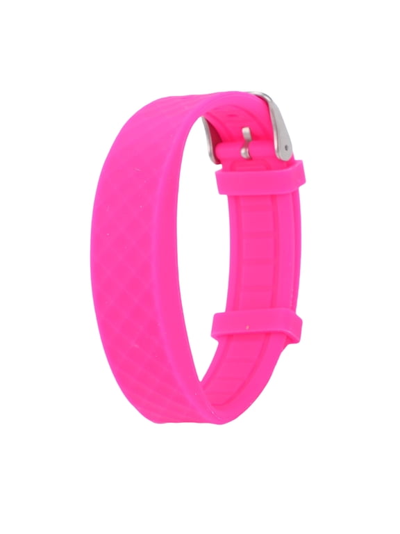 Silicone Smart Bracelet Rose Red Rechargeable Wrist Fitness Sleep Tracker Vibrating Reminder Alarm Clock Calories Step Counter W5VP