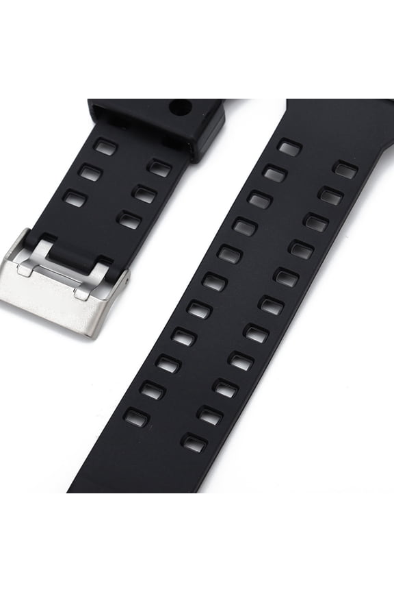 Silicone Watch Strap Replacement Wristband with Integrated Watch Case Shockproof Protective Cover Set Fits For Casio G-SHOCK GA110 GA100 (5.2 inches + 3.7 inches / 13.3 cm + 9.5 cm)