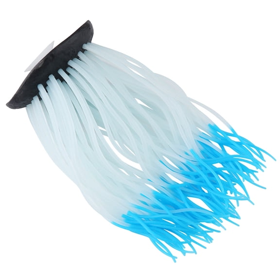 NFTIGB Simulation Artificial Silicone Sea Anemone Coral Ornament for Aquarium Fish Tank Decor, Glow in the Dark Aquatic Landscape Enhancer, Safe and Non-Toxic Submersible Decoration, Blue color