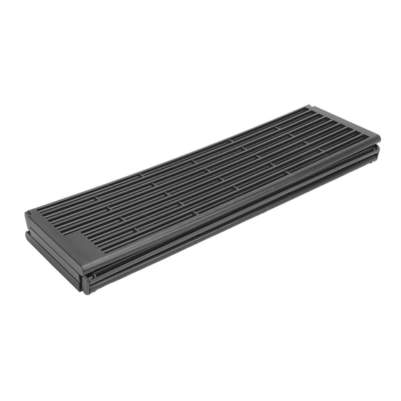 NFTIGB Over The Sink Dish Drying Rack Expandable Antislip Space Saving Multipurpose Drainer Mat for Kitchen with Accessories Foldable ABS TPE Material 17.72 inches / 45 cm Length Black Finish