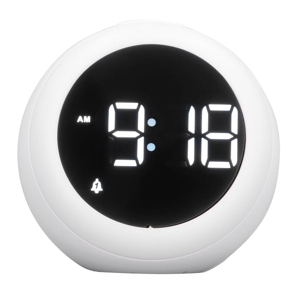 NFTIGB Sleeping Training Alarm Clock Voice Control LED Color Changing Baby Soothe Clock Machine with Night Light 4.2 inches / 10.7 cm for Kids Children Toddlers Bedroom Desktop Decor