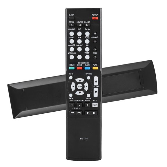 NFTIGB Smart Amplifier Remote Control Replacement for Home Audio Video Systems, Ergonomic ABS Design, Long Range Operation, Black, 8.27 inches / 21 cm