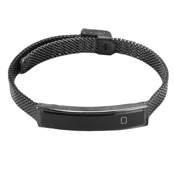NFTIGB Smart Bracelet Fitness Tracker Bluetooth Phone Remote Shutter Waterproofing for Running Cycling with APP Black Steel Silicone Multi-Functional Wristband (10.23 inches / 26.0 cm)