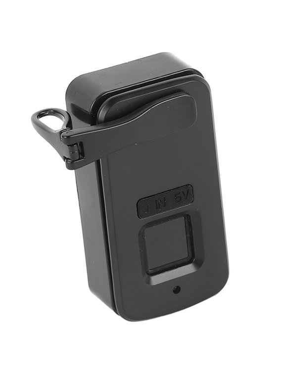 Smart Keyless Fingerprint Zipper Luggage Lock for Suitcase Backpack Bag, Black
