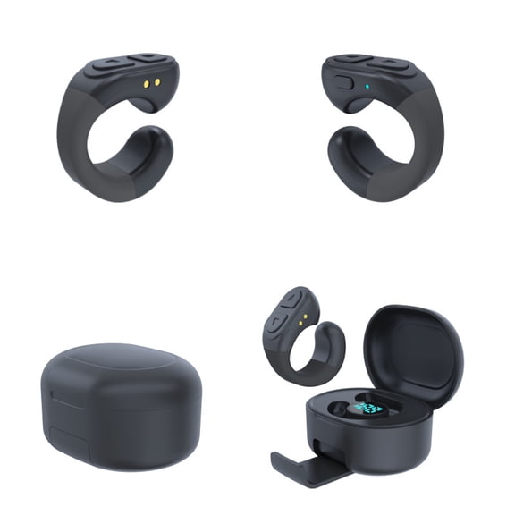 NFTIGB Smart Phone Remote Control TikTok Scrolling Rings with Page Turner App BT Remote for Selfie Watching Video 2.2 inches / 56 mm Portable Black