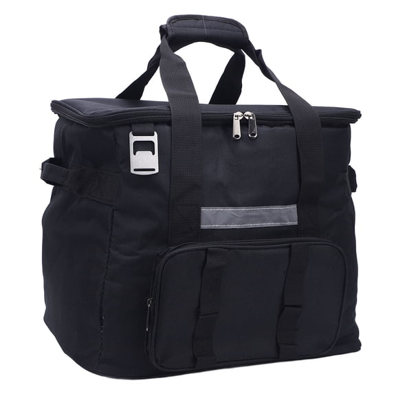 NFTIGB Soft Cooler Bag 40L Large Capacity Waterproof Insulated Ice Chest Lunch Bag for Outdoor Camping Hiking Beach Drinks Beer Black (14.6 inches / 37 cm)