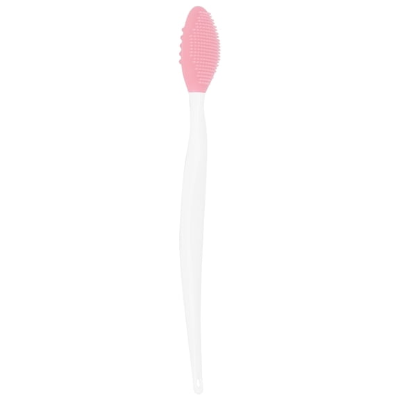 NFTIGB Soft Silicone Nose Cleansing Brush Deep Cleaning Double Sided Exfoliating Lip Brush Tool for Blackhead Removal Pink 5.9 inches / 15 cm Length