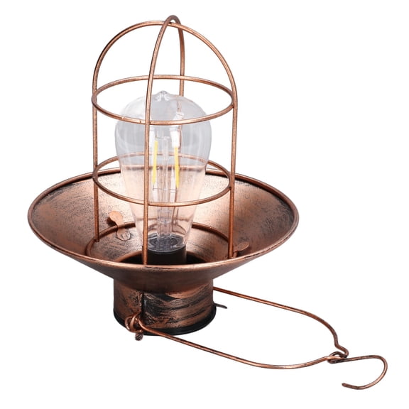 NFTIGB Solar Hanging Light Decorative Iron Frame LED Outdoor Retro Lantern for Garden Yard Porch 8.27 inches / 21 cm