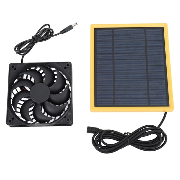 NFTIGB Solar Panel Fan Kit 20W Waterproof Exhaust Fan for Outside Small Chicken Coops Greenhouses Sheds Pet Houses Window High Speed Quiet Operation Ventilation Fan 32x22x5 inches / 81.3x55.9x12.7 cm