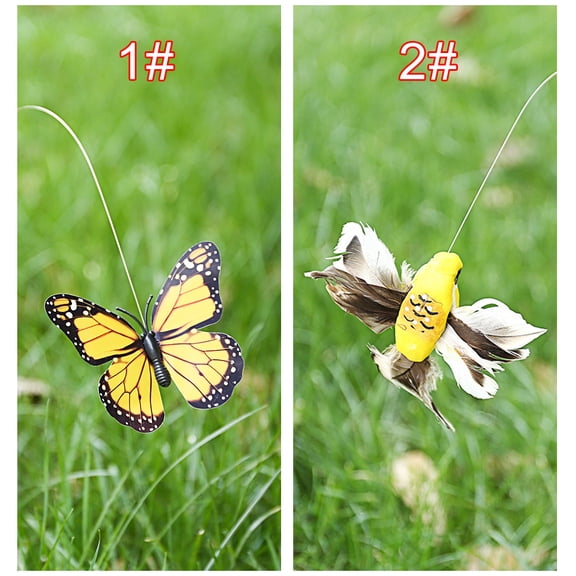 NFTIGB Solar Powered Dancing Fluttering Hummingbird Flying Bird Garden Yard Decoration Outdoor Decor Solar Bird Landscape Ornament Vivid Humming Bird