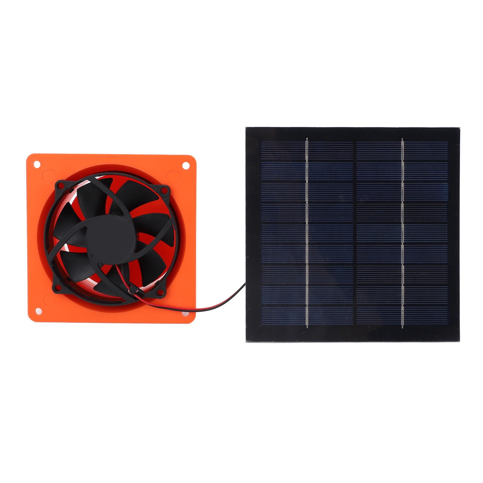 NFTIGB Solar Powered Exhaust Fan, 20W Monocrystalline Silicon Solar Panel Vent Fan Kit with Round Baffle, 4.7 inch / 12 cm Waterproof Ventilation Fan for Greenhouse RV Boat Chicken Coop Shed