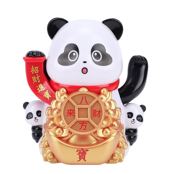 NFTIGB Solar Powered Waving Panda Figurine Automatic Arm Shaking Ornament for Car Dashboard and Office Desk Decoration Style A 2.8x2.7x3.3 inches (7.2x6.8x8.5 cm) Cute Chinese Animal Statue