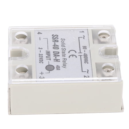 NFTIGB Solid State Relay DC AC SSR with Non Contact Switch High Quality SSR-40A DA H 90-480VAC Load Voltage 40A Current Control 3-32VDC Electrical Relay