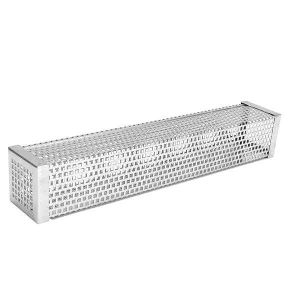 NFTIGB Square Shape Smoke Tube Stainless Steel BBQ Charcoal Grill Smoker Tube Barbecue Accessory 12 inches / 30.48 cm High Quality Essential Grilling Tool for Delicious Outdoor Cooking