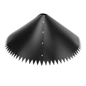 NFTIGB Squirrel Baffle for Bird Feeder Pole PVC Stainless Steel Outside Pole Mount Squirrel Proof Bird House Guard Black Defensive Wrap (11.81 inches / 30 cm)