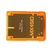 NFTIGB Stable Replacement MX4SIO SIO2SD Micro Storage Card Adapter Reader for PS2, Clear Orange, 4.72 inches / 12 cm