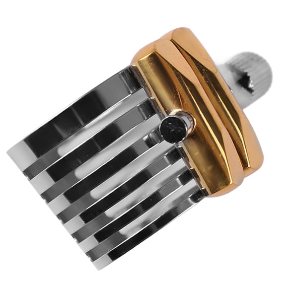 NFTIGB Stainless Steel Alto Saxophone Mouthpiece Ligature Replacement Part for DIY Maintenance, Durable Woodwind Instrument Accessory with Screws (Alto Size, Silver Color, 1.1x1.6x1.5 inches)