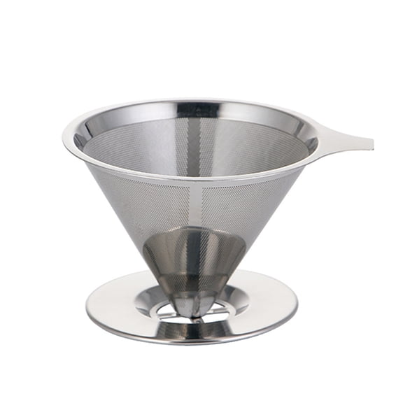 NFTIGB Stainless Steel Coffee Filter Pour Over Funnel Brew Drip Cone Reusable Metal Mesh Basket Kitchen Coffeeware Portable Coffee Maker Dripper 4.53 inches / 11.5 cm[cite: 1]