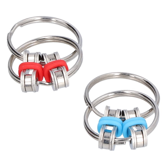 NFTIGB Stainless Steel Flippy Chain Fidget Toy for Anxiety Stress Relief Heavy Duty Metal Mechanical Decompression Keychain Sensory Pressure Relieving Desk Toy for Adults Kids (6.0x6.0x2.0 inches)
