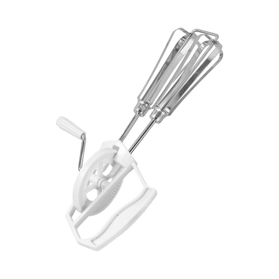 NFTIGB Stainless Steel Handheld Manual Egg Blender Mixer Beater, White Color, 10 inches / 25.4 cm Length, Lightweight Home Kitchen Cooking and Baking Tool for Effortless Food Preparation