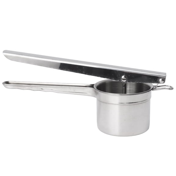 NFTIGB Stainless Steel Potato Ricer and Masher, Heavy Duty Rustproof Manual Press for Mashed Potatoes, Fruits, and Vegetables, Premium Kitchen Tool, 12.6 inches / 32 cm, Silver