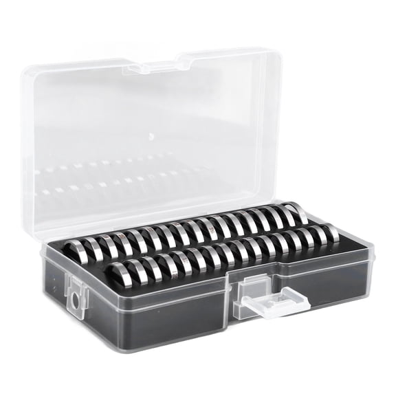NFTIGB Stainless Steel Ring Sizer Measuring Tool Kit Finger Measurement Gauge Set with Storage Box Portable Exquisite Polishing 5.91 inches / 15.0 cm