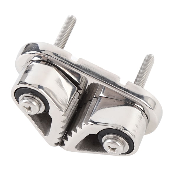 NFTIGB Stainless Steel Rope Clamp Cam Cleat Progressive Cam Tooth Boat Rope Cleat for Sailboat Kayak Canoe Dinghy Marine Hardware Rigging, 10.00 inches / 25.4 cm Length