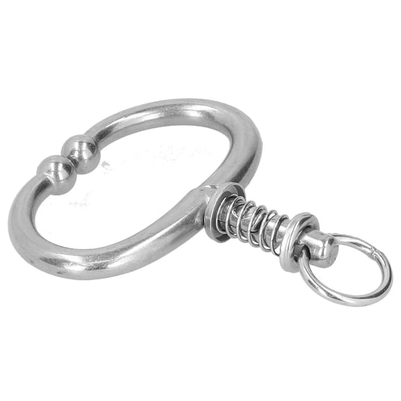 NFTIGB Stainless Steel Spring Cattle Nose Plier Cow Nose Clip Traction Tool for Farm Livestock Management, 5.5 x 4.3 inches / 14 x 11 cm