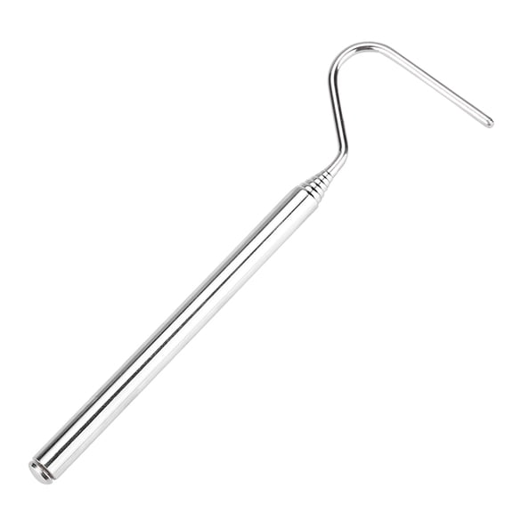 NFTIGB Stainless Steel Telescoping Snake Hook Reptile Catcher Capture Tool, Adjustable 6.5 to 26.77 Inches / 16.5 to 68 cm Extensible Handle for Safe Handling, Lightweight Portable Design, Silver