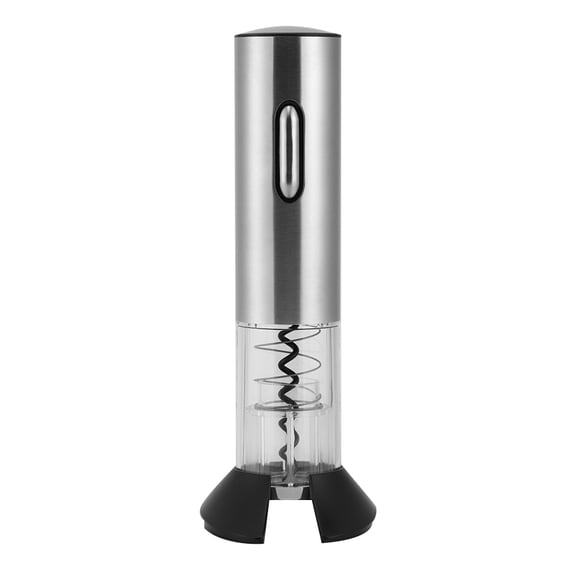 NFTIGB Stainless Steel USB Rechargeable Smart Electric Wine Opener with Foil Cutter Automatic Bottle Opener for Kitchen Bar Restaurant Silver (7.7 inches / 19.5 cm)