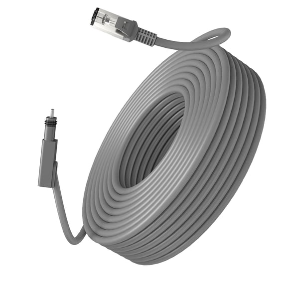 NFTIGB Starlink V2 Replacement Cable Standard Actuated Waterproof Extension Cord for Gen 2 Internet Network 6FT / 1.8M High Speed 1200mbps Data Transfer Heavy Duty Routing Cable Gray