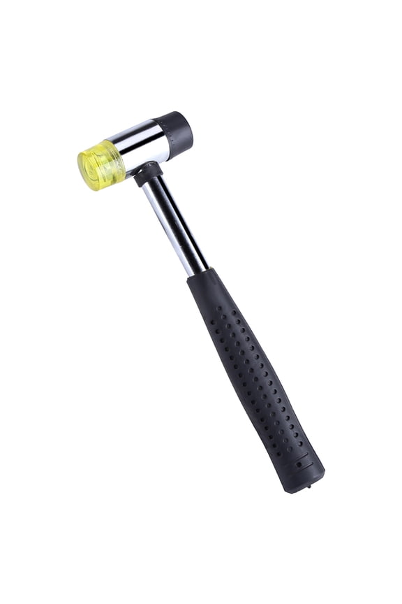 Steel Ring Mandrel & Nylon Face Mallet Sizing Jewelry Making Forming Hammer Tools, Stainless Steel Rubber Hammer for Ring Repair and Modification, Perfect for Crafters, 10 inches / 25.4 cm