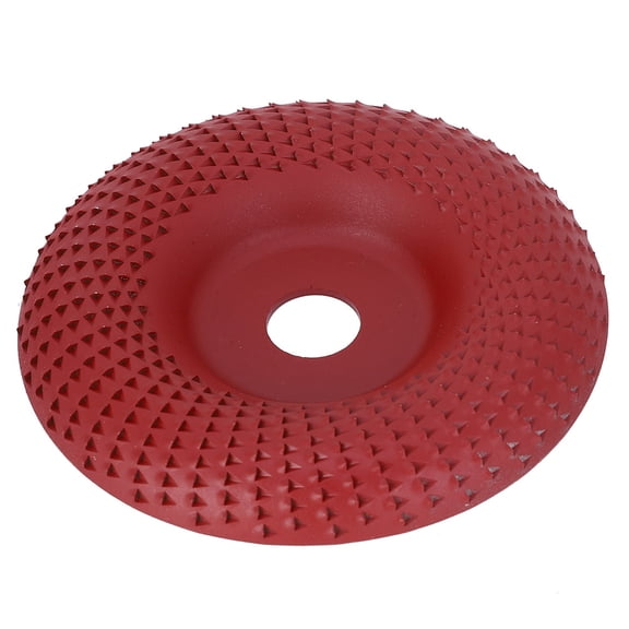 NFTIGB Steel Woodworking Grinding Wheel Shaping Disc Power Tool Accessories Hardware Parts Claret Curved Root Carving Disc 3.9 inches / 100 mm
