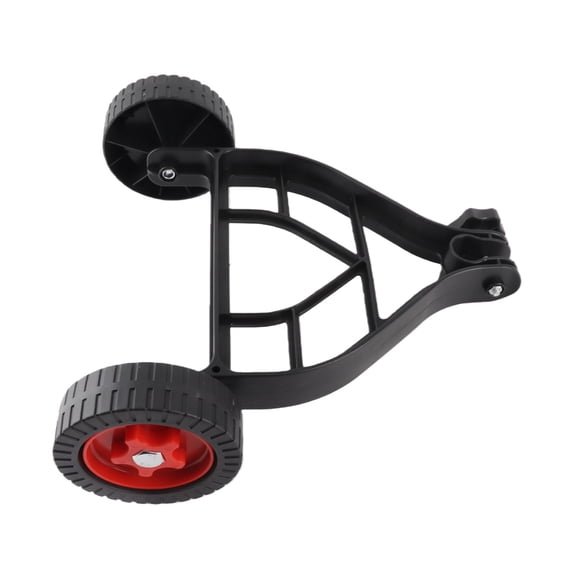 NFTIGB String Trimmer Wheel Attachment Adjustable Auxiliary Support Wheels for Weed Grass Cutter Push Behind Mower Replacement Parts, 13.8 inches / 35 cm, Black